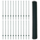 vidaXL Kerítés oszlopokkal Zöld 1.2 x 50 m Acél