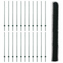 vidaXL Kerítés oszlopokkal Zöld 1.4 x 50 m Acél