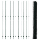 vidaXL Kerítés oszlopokkal Zöld 1.6 x 50 m Acél