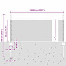 vidaXL Hegesztett Drótháló Kerítés 100 x 0,5 m (Sz x M)
