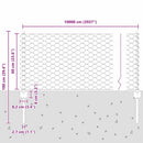 vidaXL Hegesztett Drótháló Kerítés 100 x 0,6 m (Sz x M)