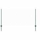 vidaXL Kerítés oszlopokkal Zöld 1 x 100 m Acél