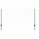 vidaXL Hatszögletű kerítés oszlopokkal 100 x 1 m PVC-bevonatos acél