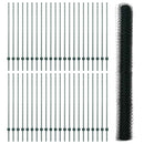 vidaXL Kerítés oszlopokkal Zöld 1.4 x 100 m Acél