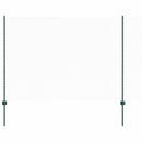 vidaXL Hatszögletű kerítés oszlopokkal 100 x 1,6 m PVC-bevonatos acél