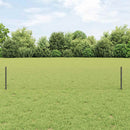 vidaXL Hatszögletű kerítés oszlopokkal 10 x 0,4 m PVC-bevonatos acél