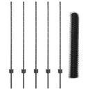 vidaXL Kerítés oszlopokkal Szürke 1.2 x 10 m Acél