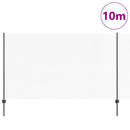 vidaXL Hatszögletű kerítés oszlopokkal 10 x 1,4 m PVC-bevonatos acél