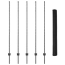 vidaXL Kerítés és Oszlop Szürke 1,6 x 10 m Acél