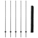 vidaXL Kerítés és Oszlop Szürke 1,6 x 10 m Acél