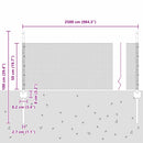 vidaXL Kerítés oszlopokkal Szürke 0.5 x 25 m Acél