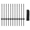 vidaXL Kerítés oszlopokkal Szürke 0.5 x 25 m Acél