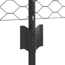 vidaXL Kerítés és Oszlop Szürke 0,6 x 25 m Acél