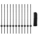 vidaXL Kerítés oszlopokkal Szürke 0.8 x 25 m Acél