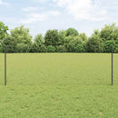 vidaXL Hatszögletű kerítés oszlopokkal 25 x 0,8 m PVC-bevonatos acél
