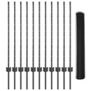 vidaXL Hatszögletű kerítés oszlopokkal 25 x 1 m PVC-bevonatos acél