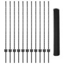 vidaXL Kerítés oszlopokkal Szürke 1.2 x 25 m Acél