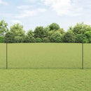 vidaXL Hatszögletű kerítés oszlopokkal 25 x 1,4 m PVC-bevonatos acél