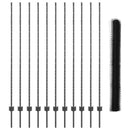 vidaXL Kerítés oszlopokkal Szürke 1.6 x 25 m Acél