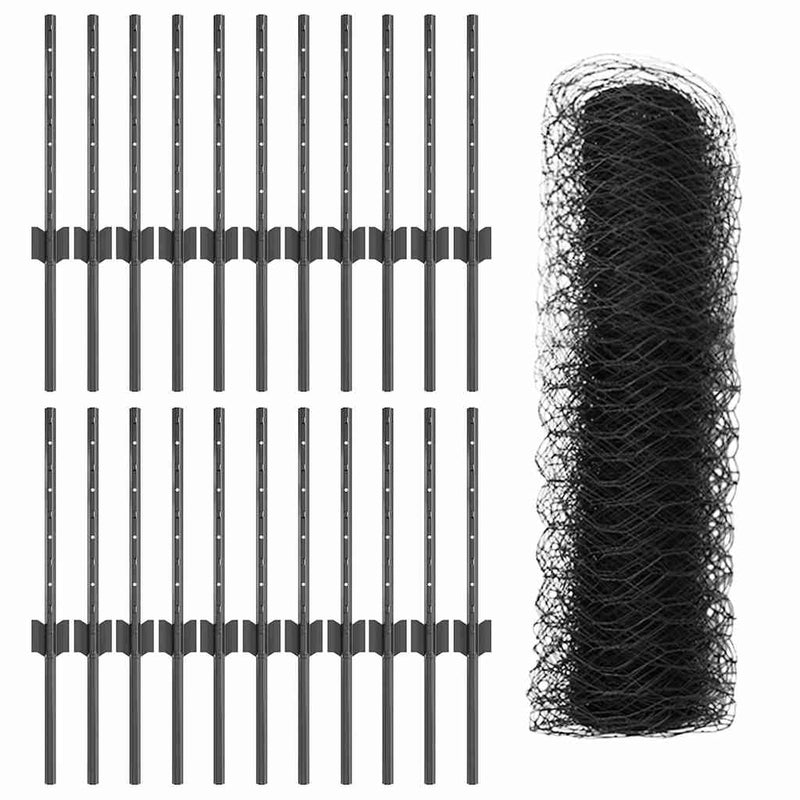 vidaXL Kerítés és Oszlop Szürke 0,4 x 50 m Acél