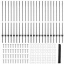 vidaXL Kerítés oszlopokkal Szürke 1.2 x 50 m Acél