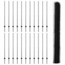 vidaXL Kerítés oszlopokkal Szürke 1.4 x 50 m Acél