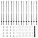 vidaXL Kerítés oszlopokkal Szürke 1.6 x 50 m Acél