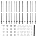 vidaXL Kerítés oszlopokkal Szürke 1.6 x 50 m Acél