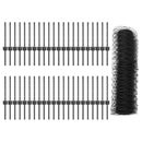 vidaXL Kerítés és Oszlop Szürke 0,4 x 100 m Acél