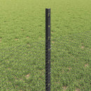 vidaXL Hatszögletű kerítés oszlopokkal 100 x 0,5 m PVC-bevonatos acél