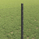 vidaXL Hatszögletű kerítés oszlopokkal 100 x 0,6 m PVC-bevonatos acél