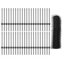 vidaXL Kerítés oszlopokkal Szürke 0.6 x 100 m Acél