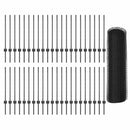 vidaXL Kerítés oszlopokkal Szürke 0.8 x 100 m Acél