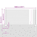 vidaXL Kerítés oszlopokkal Szürke 0.8 x 100 m Acél