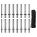 vidaXL Kerítés oszlopokkal Szürke 0.8 x 100 m Acél