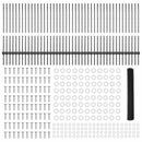 vidaXL Kerítés oszlopokkal Szürke 1 x 100 m Acél