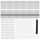 vidaXL Kerítés oszlopokkal Szürke 1 x 100 m Acél