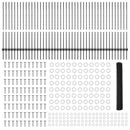 vidaXL Hatszögletű kerítés oszlopokkal 100 x 1,2 m PVC-bevonatos acél