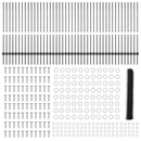 vidaXL Hatszögletű kerítés oszlopokkal 100 x 1,2 m PVC-bevonatos acél