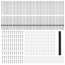 vidaXL Hatszögletű kerítés oszlopokkal 100 x 1,4 m PVC-bevonatos acél