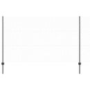 vidaXL Kerítés oszlopokkal Szürke 1.4 x 100 m Acél