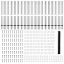 vidaXL Kerítés oszlopokkal Szürke 1.5 x 100 m Acél
