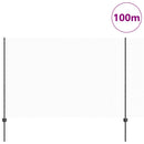 vidaXL Hatszögletű kerítés oszlopokkal 100 x 1,6 m PVC-bevonatos acél