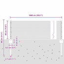 vidaXL Kerítés oszlopokkal Ezüst 0,4 x 10 m Acél