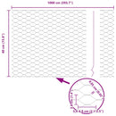 vidaXL Kerítés oszlopokkal Ezüst 0,4 x 10 m Acél