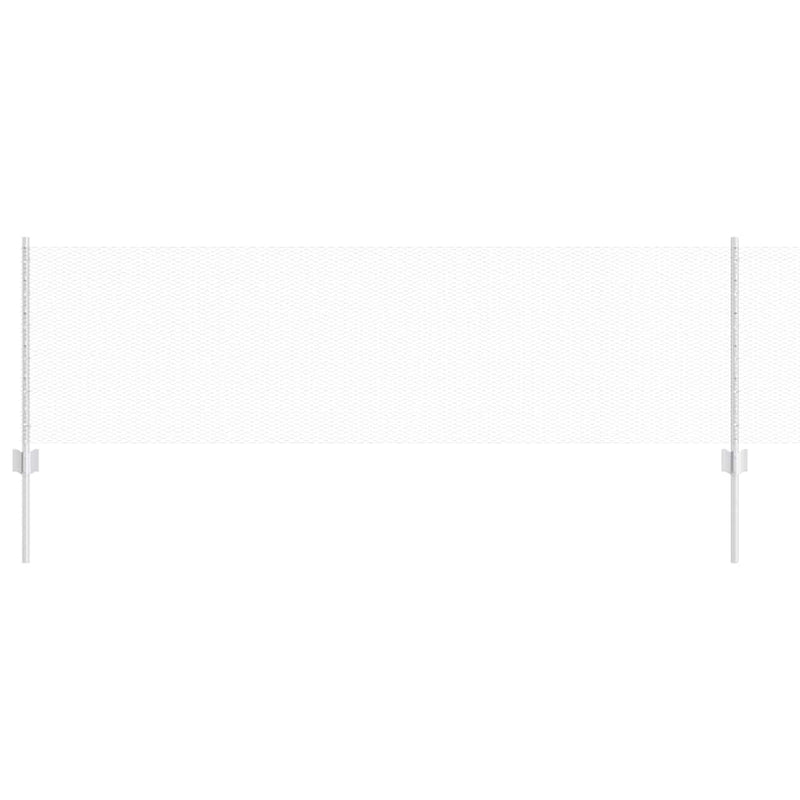 vidaXL Kerítés és Oszlop Ezüst 0,6 x 10 m Acél