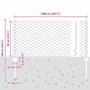 vidaXL Kerítés és Oszlop Ezüst 0,6 x 10 m Acél