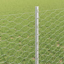 vidaXL Kerítés oszlopokkal Ezüst 0.8 x 10 m Acél