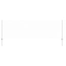 vidaXL Kerítés oszlopokkal Ezüst 0.8 x 10 m Acél