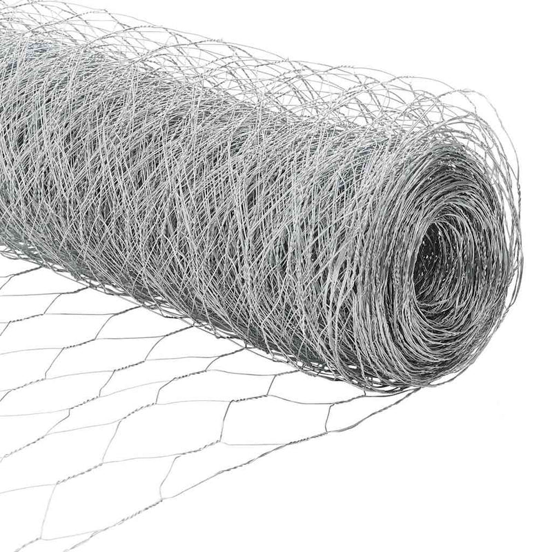 vidaXL Kerítés oszlopokkal Ezüst 1 x 10 m Acél